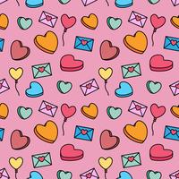 Motif de bonbons Valentine vecteur