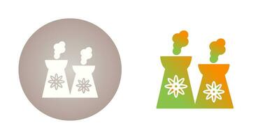 icône de vecteur de centrale nucléaire