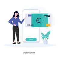 personnage de paiement en ligne vecteur