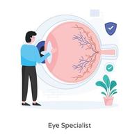 conception de spécialiste des yeux vecteur