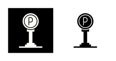 icône de vecteur de signe de stationnement