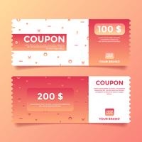 Vecteur de modèle de coupon