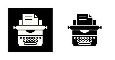 icône de vecteur de machine à écrire
