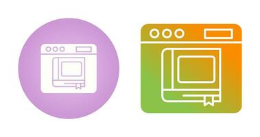 icône de vecteur de livre électronique