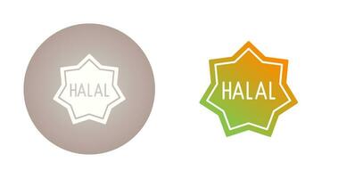 icône de vecteur halal