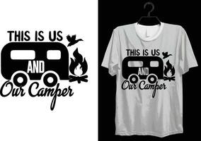 camping T-shirt conception. marrant cadeau camping T-shirt conception pour camp les amoureux. typographie, coutume, vecteur T-shirt conception. monde tout campeur T-shirt conception pour aventure.