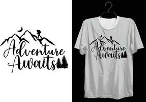 camping T-shirt conception. marrant cadeau camping T-shirt conception pour camp les amoureux. typographie, coutume, vecteur T-shirt conception. monde tout campeur T-shirt conception pour aventure