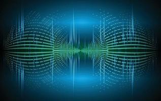 ondes sonores oscillant lumière sombre vecteur