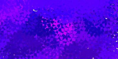 toile de fond de vecteur rose violet foncé avec des lignes de triangles