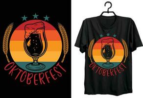 oktoberfest T-shirt conception. marrant cadeau article oktoberfest T-shirt conception pour Bière les amoureux. vecteur