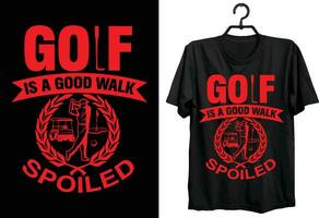 le golf T-shirt conception. typographie, coutume, vecteur T-shirt conception. monde le golf T-shirt conception pour le golf les amoureux et joueurs