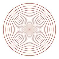 concentrique cercle blanc transparent, rouge concentrique cercle, rond, rouge, ligne vecteur