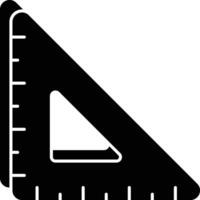 triangulaire règle glyphe Icônes conception style vecteur