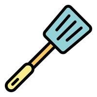 cuisine spatule icône vecteur plat