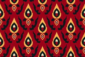 magnifique ethnique abstrait ikat art. sans couture kasuri modèle dans tribal, populaire broderie, géométrique art ornement design d'impression pour tissu, vêtements, tapis, fond d'écran, emballage, couverture vecteur
