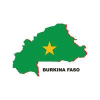 burkina faso carte icône vecteur