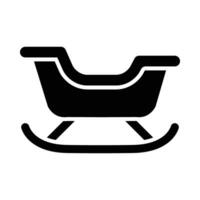 traîneau vecteur glyphe icône pour personnel et commercial utiliser.