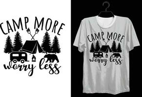 camping T-shirt conception. marrant cadeau camping T-shirt conception pour camp les amoureux. typographie, coutume, vecteur T-shirt conception. monde tout campeur T-shirt conception pour aventure