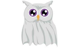 mignonne fantôme hibou svg, Halloween svg vecteur