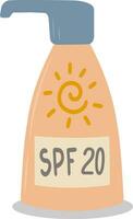 bronzage lotion, crème solaire, uv protection crème solaire. une écran pour bain de soleil tandis que natation, une ligne de plage vacances Icônes pour mobile la toile infographies. vecteur illustration