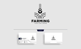 agriculture ferme ligne insigne logo vintage modèle vector illustration icône élément isolé