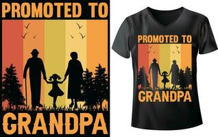 grands-parents T-shirt conception vecteur