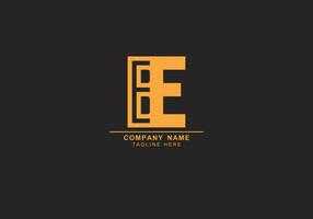 être ou eb minimal logo vecteur