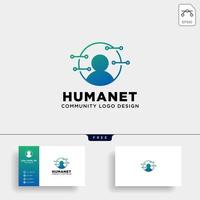 communauté humaine logo modèle vector illustration icône élément isolé vecteur