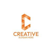 c lettre abstrait logo, abstrait logos, c entreprise logo vecteur