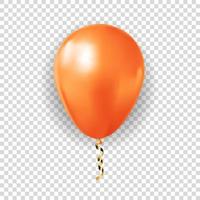 ballon 3d réaliste pour une fête ou des vacances ou une carte d'anniversaire ou de promotion vecteur