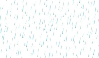 dessin animé pleut isolé sur fond blanc vecteur