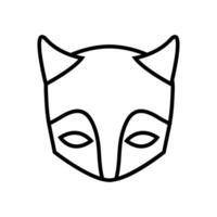 mascarade icône vecteur. masque illustration signe. carnaval symbole. carnaval masque logo. vecteur