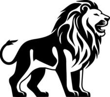 Lion - minimaliste et plat logo - vecteur illustration