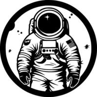 astronaute - minimaliste et plat logo - vecteur illustration