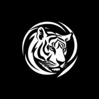 tigre - minimaliste et plat logo - vecteur illustration