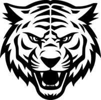 tigre, noir et blanc vecteur illustration