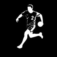 football, minimaliste et Facile silhouette - vecteur illustration