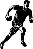 Football - minimaliste et plat logo - vecteur illustration