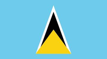 Saint lucia drapeau. drapeau de Saint lucia vecteur