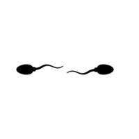 silhouette de le spermatozoïdes pour icône, symbole, art illustration, pictogramme, applications, site Internet, logo type ou graphique conception élément. vecteur illustration