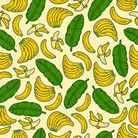 banane fruit sans couture modèle Contexte illustration vecteur