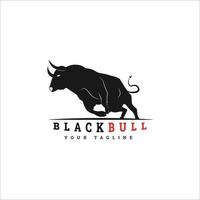 concept de conception de logo de taureau pour l'entreprise vecteur