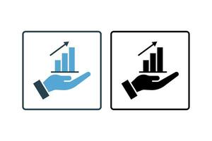 rapport icône. icône en relation à chercher moteur optimisation. adapté pour la toile site conception, application, utilisateur interfaces. solide icône style. Facile vecteur conception modifiable