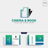 livre cinéma logo simple modèle illustration vectorielle icône élément fichier vectoriel isolé