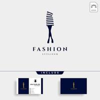 collection de beauté fashion lady en simple ligne logo modèle vector illustration icône élément vecteur