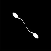 silhouette de le spermatozoïdes pour icône, symbole, art illustration, pictogramme, applications, site Internet, logo type ou graphique conception élément. vecteur illustration