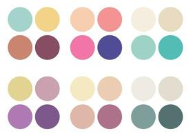 abstrait coloré palette guide. pastel Couleur ensemble. rgb couleur. vecteur