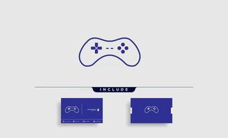 gamepad tech logo design template vector illustration icône élément