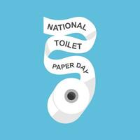 nationale toilette papier journée vecteur illustration