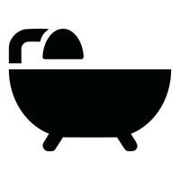 baignoire icône. Facile illustration de baignoire vecteur icône